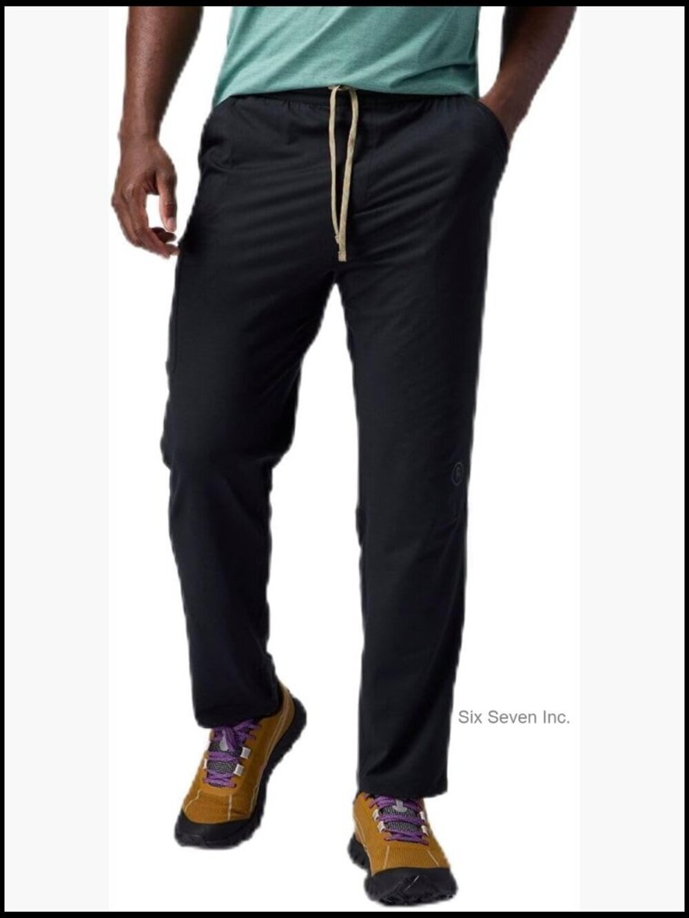 Stretch Recycled Polyester Travel Pants with Articulated Knees
